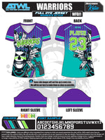 Load image into Gallery viewer, Warriors Women&#39;s Full Dye Jersey
