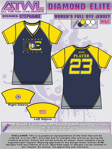 Diamond Elite Women's V-neck Jersey