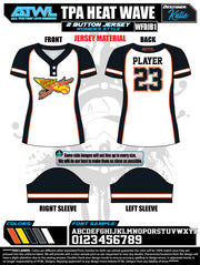 Heatwave 2 button 10u Game Day Jerseys