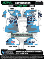 Load image into Gallery viewer, Lady Bandits  Women&#39;s V-neck Jersey