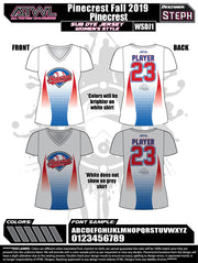 Pinecrest Fall League Women's Sub Dye Jersey