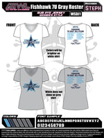 Load image into Gallery viewer, Fishhawk 7U Gray Roster Shirts