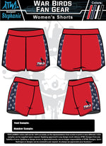 Load image into Gallery viewer, WAR BIRDS WOMENS SHORTS
